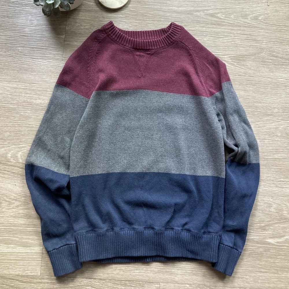 Colorblock Crewneck Sweater